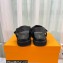 Louis Vuitton Cordoba Flat Comfort Sandals Raffia Black 2023