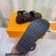Louis Vuitton Cordoba Flat Comfort Sandals Raffia Black 2023