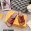 Louis Vuitton LV Oasis Mules Leather Brown 2023