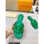 Louis Vuitton leather LV Isola Flat Mules Green 2023