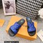 Louis Vuitton LV Oasis Mules Monogram Blue 2023