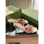 Gucci Heel 6.5cm Victoria Strappy Horsebit Sandals Gold 2023