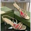Gucci Heel 6.5cm Victoria Strappy Horsebit Sandals Gold 2023