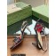 Gucci Heel 6.5cm Victoria Strappy Horsebit Sandals Black 2023