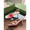 Gucci Heel 6.5cm Victoria Strappy Horsebit Sandals Pink 2023