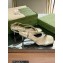 Gucci Heel 6.5cm Leather Sandals Gold 2023