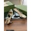 Gucci Heel 6.5cm Leather Sandals Gold 2023