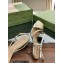 Gucci Heel 6.5cm Leather Sandals Gold 2023