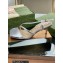 Gucci Heel 6.5cm Leather Sandals Gold 2023