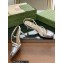 Gucci Heel 6.5cm Leather Sandals Silver 2023
