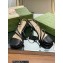 Gucci Heel 6.5cm Leather Sandals Black 2023