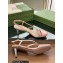 Gucci Heel 6.5cm Leather Sandals Pink 2023