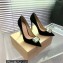 Gianvito Rossi Heel 10.5cm JAIPUR Pumps Suede Black with maxi gemstone 2023