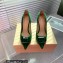 Gianvito Rossi Heel 10.5cm JAIPUR Pumps Suede Green with maxi gemstone 2023
