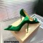 Gianvito Rossi Heel 10.5cm JAIPUR Pumps Suede Green with maxi gemstone 2023