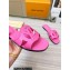 Louis Vuitton leather LV Isola Flat Mules Fuchsia 2023
