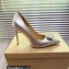 Gianvito Rossi Heel 10.5cm JAIPUR Pumps Silver with maxi gemstone 2023