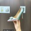 Gianvito Rossi Heel 10.5cm JAIPUR Pumps Silver with maxi gemstone 2023
