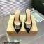 Gianvito Rossi Heel 8.5cm JAIPUR Mules Satin Black with maxi gemstone 2023