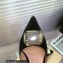 Gianvito Rossi Heel 8.5cm JAIPUR Mules Satin Black with maxi gemstone 2023