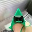 Gianvito Rossi Heel 8.5cm JAIPUR Mules Satin Green with maxi gemstone 2023
