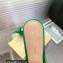 Gianvito Rossi Heel 8.5cm JAIPUR Mules Satin Green with maxi gemstone 2023