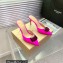 Gianvito Rossi Heel 8.5cm JAIPUR Mules Satin Fuchsia with maxi gemstone 2023