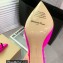 Gianvito Rossi Heel 8.5cm JAIPUR Mules Satin Fuchsia with maxi gemstone 2023