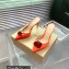 Gianvito Rossi Heel 8.5cm JAIPUR Mules Satin Orange with maxi gemstone 2023