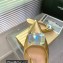 Gianvito Rossi Heel 8.5cm JAIPUR Mules Gold with maxi gemstone 2023