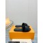 Louis Vuitton Mink Fur Lock It Flat Mules Black 2023