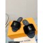 Louis Vuitton Mink Fur Lock It Flat Mules Black 2023