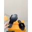 Louis Vuitton Mink Fur Lock It Flat Mules Black 2023