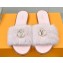 Louis Vuitton Mink Fur Lock It Flat Mules Light Pink 2023