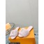 Louis Vuitton Mink Fur Lock It Flat Mules Light Pink 2023