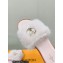 Louis Vuitton Mink Fur Lock It Flat Mules Light Pink 2023