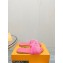 Louis Vuitton Mink Fur Lock It Flat Mules Fuchsia 2023