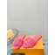 Louis Vuitton Mink Fur Lock It Flat Mules Fuchsia 2023