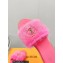 Louis Vuitton Mink Fur Lock It Flat Mules Fuchsia 2023