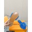 Louis Vuitton Mink Fur Lock It Flat Mules Blue 2023