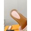 Louis Vuitton Lock It Flat Mules in Raffia and Calf Leather Light Pink 2023