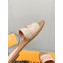 Louis Vuitton Lock It Flat Mules in Raffia and Calf Leather Light Pink 2023