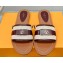 Louis Vuitton Lock It Flat Mules in Raffia and Calf Leather Burgundy 2023