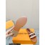 Louis Vuitton Lock It Flat Mules in Raffia and Calf Leather Burgundy 2023