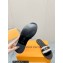 Louis Vuitton Lock It Flat Mules in Raffia and Calf Leather Black 2023