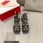 Valentino Rockstud Net Kidskin Sandals Black 2023
