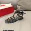 Valentino Rockstud Net Kidskin Sandals Black 2023