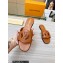 Louis Vuitton leather LV Isola Flat Mules Light Brown 2023