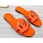 Louis Vuitton leather LV Isola Flat Mules Orange 2023