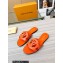 Louis Vuitton leather LV Isola Flat Mules Orange 2023
